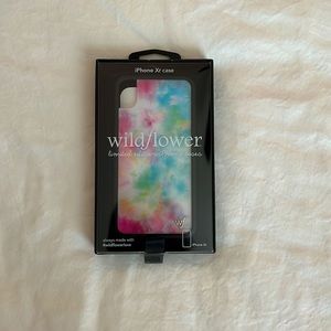 wildflower colorful tie dye iPhone Xr case